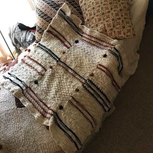 Baby Crib Blanket Artisan Handknit NEW 40”square